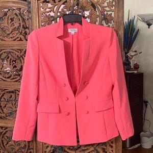 Tahari (Arthur Levine) Suit Blazer/Jacket in Hot Salmon